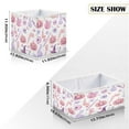 thumbnail image 2 of Foldable Fabric Storage Bin Home Cubes Clothing Organizer Bins Large Collapsible Box Basket for Home Organizer Pastel Pink Halloween Icons, 2 of 7