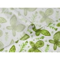 thumbnail image 5 of oneOone Velvet Light Green Fabric Insect & Floral Feather Sewing Material Print Fabric By The Yard 58 Inch Wide, 5 of 5