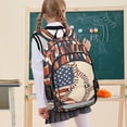 thumbnail image 7 of FORMRS Unisex School Backpack 17" Student Travel Bag with Laptop Compartment, Baseball Pattern, 7 of 7