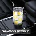 thumbnail image 7 of Lemon 40oz Stainless Steel Vacuum Insulated Tumbler with Lid and Straw for Water Iced Tea Coffee Smoothie and More, 7 of 7