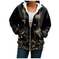 thumbnail image 7 of zaveiop Hoodies for Women 2025 Womens Zip up Hoodie Oversized Cute Butterfly Graphic Sweatshirts Fall Fashion Casual Outfits (Black, M), 7 of 7