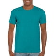 thumbnail image 1 of Gildan Mens Softstyle T-Shirt, M, Heather Galapagos Blue, 1 of 3