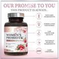 thumbnail image 4 of Probiotics for Women Digestive Health Support - 16 Strains Women's Vaginal Probiotic with Prebiotics, Cranberry, PH, Immune Support, Urinary, & Feminine Health Support - USA Bottled - 120 Capsules, 4 of 9