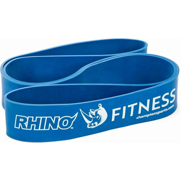 Champion Sports Resistance Bands for Men and Women, Super Heavy Resistance (75-100lbs), Blue - Durable Fitness Band for Strength Training, Stretching, Rehabilitation - Premium Home Workout Equipment