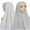 Grey, variant on Yigetop Head Scarf for Women's Hair Women Casual Solid Color Multicolor Hijab Bandage Cap Muslim Hijab Muslim Head Scarf for Women Beige one Size