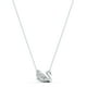 thumbnail image 4 of Collar con colgante de cisne de Swarovski con cristales transparentes de rodio, 4 of 5