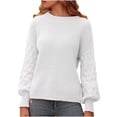 thumbnail image 2 of Heisall Womens Sweaters Fall Winter Long Sleeve Round Neck Loose Fit Pullover Knit Casual Solid Color, 2 of 7