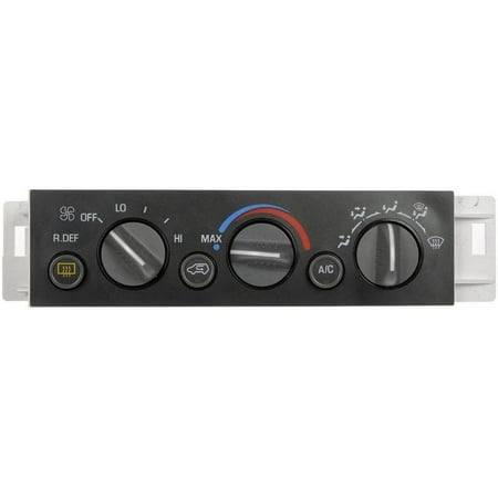 Front Climate Control Module - Compatible with 1996 - 1999 Chevy K1500 Suburban (with Manual AC Controls, with Rear Window Defogger) 1997 1998