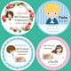 thumbnail image 2 of Pegatinas personalizadas para primera comunión, etiquetas de recuerdo para Baby Shower, niño y niña, 2,5-7cm, 96 unidades, 2 of 4