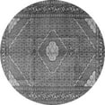 thumbnail image 1 of Ahgly Company Indoor Round Medallion Gray Traditional Area Rugs, 3' Round, 1 of 1