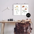 thumbnail image 4 of Stupell Industries Flower Stem Bees Plants & Flowers Painting Unframed Art Print Wall Art, 13 x 19, Set of 2, 4 of 8