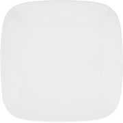 Corelle Square Pure White 18-piece Dinnerware Set, Service for 6, Vitrelle Glass