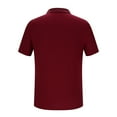 thumbnail image 4 of Chbgutlmr Ribbed Shirts for Men Short Sleeve V Neck Turn down Collar T-Shirts Casual Summer Solid Color Tops, 4 of 4