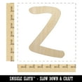 thumbnail image 2 of Letter Z Uppercase Felt Marker Font Wood Shape Unfinished Piece Cutout Craft DIY Projects - 6.25 Inch Size - 1/8 Inch Thick, 2 of 7