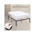 thumbnail image 4 of Base de Cama Queen de 16 pulgadas, Marco de Cama de Metal con Listones de Madera Duraderos, Sin Ruido,No Necesita Somier,Marco de Cama con Gran Espacio de Almacenamiento,Montaje Fácil 150*195*40cm, 4 of 4