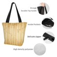 thumbnail image 3 of Lsque Bamboo Wall Pattern Beach Tote,Shoulder Handbag,Spacious Tote Bag,Lightweight Travel Bag,Versatile Shopping Bag, 3 of 6