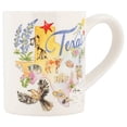 thumbnail image 2 of Texas State Map Classic Ivory and Blue 12 Ounces Ceramic Coffee Mug, 2 of 3