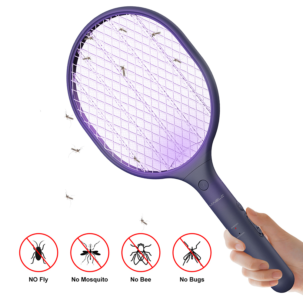 Automatic Manual Mode Bug Zapper Racket Handheld Insect Killer Rackets