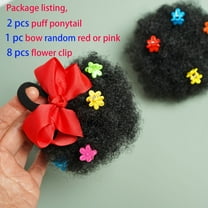 hair bun,   Afro Puff, ponytail extension, hair Extension