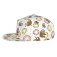 thumbnail image 3 of Balery Baseball Cap Flat Bill Hats for Men Adjustable Size for Running Workouts and Outdoor Activities All Seasons Dad Hat(Donut Sloth ), 3 of 9