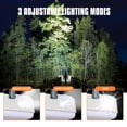 thumbnail image 3 of Eyotto Solar Camping Lantern, Rechargeable 2000mAh Solar Camping Light with Flashlight, Camping Tent Flashlight Lamp with Hook for Outdoor Activities Hiking Climbing Fishing, 3 of 12