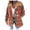 Orange, variant on Womens Plaid Shacket Jacket Long Sleeve Hooded Jackets Fall Winter Warm Orange, M