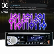 Single Spindle Short Dual USB Car Bluetooth MP3 Player Red Light Model 521