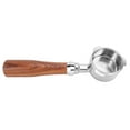 thumbnail image 3 of 51mm Bottomless Portafilter Stainless Steel 3 Ears Bottomless Filter Holder Portafilter with Wooden Handle for Coffee Machine Replacement Part Style 4, 3 of 12