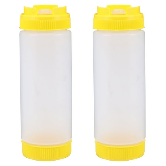 FOMIYES Squeeze Bottles Food-Grade Plastic 2Pcs 20Oz For Household Users