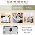 thumbnail image 2 of Minkissy Toaster Protective Cover Silver Bread Maker Accessory 1Pack, 2 of 6
