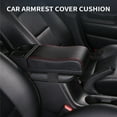 thumbnail image 3 of Mistaha Universal Car Armrest Storage Box Extension with Cover, Heightening Pad, Retractable, Rechargeable, Easy Installation (Curved Style, Black with Red Stitching), 3 of 7
