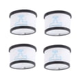 thumbnail image 2 of Filtros de accesorios para aspiradoras, 4 piezas Filtros de aspiradora de repuesto para aspiradora Colador de aspiradora Funcionalidad versátil, 2 of 8