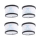 thumbnail image 2 of Filtros de accesorios para aspiradoras, 4 piezas Filtros de aspiradora de repuesto para aspiradora Colador de aspiradora Funcionalidad versátil, 2 of 8