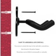 thumbnail image 6 of Guitar Wall Mount Hangers 3 Pack, Guitar Style Wall Holders Hooks Stands for Acoustic Electric Bass Classical Ukulele Guitars, 6 of 7