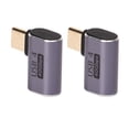 thumbnail image 4 of 90 Degree USB C Adapter, Type C Male To Female Right Angle Connector Portable 40Gbps Wear Resistant 100W Fast Charging  For Transmission, 4 of 8