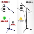 thumbnail image 6 of 5Core Tripod Mic Stand Heavy Duty Adjustable Holder Floor Microphone Boom Arm DARK BLUE, 6 of 6