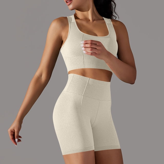 Mode Décontractée Printemps Été Sans Manches Col Rond Blouses Chemises Ensembles