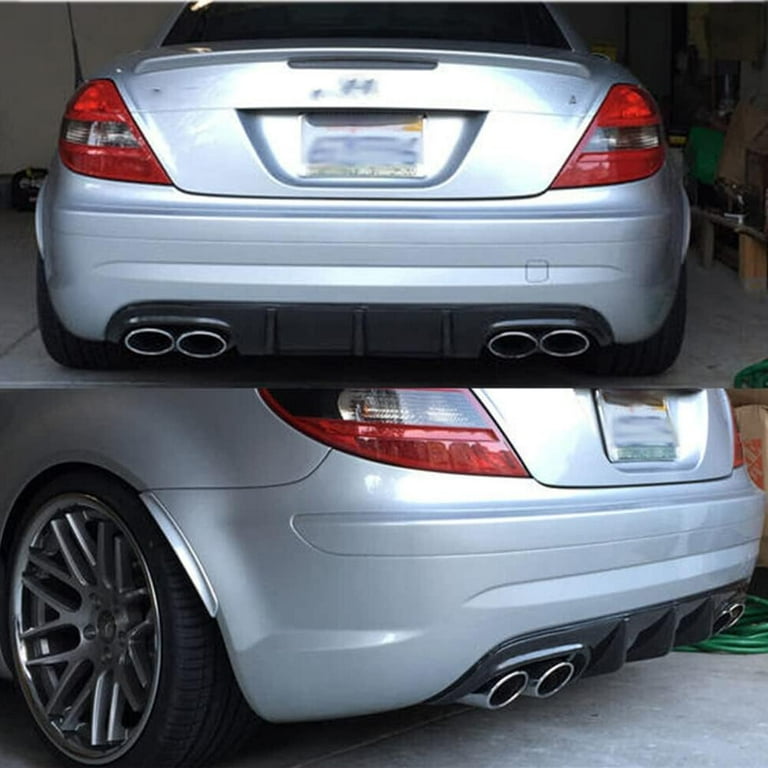 Carbon Fiber Rear Diffuser For Mercedes-Benz SLK-Class R171 2004-2010  SLK200 SLK300 Base Convertible 2 Door Rear Bumper Lip