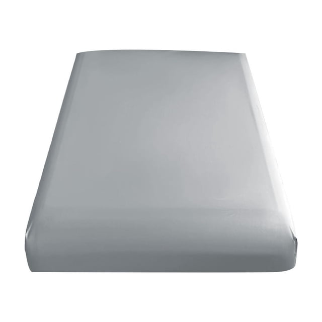 Sábana bajera ajustable de 99 x 200 cm, de algodón, color liso, para cama individual, transpirable, con bolsillo profundo, antiadherente, para el hogar, dormitorio o habitación de invitados.
