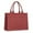 Red Christmas Plaid, variant on Large Capacity Tote Bag,Red Christmas Snowflake Pattern Handbag Fashion Luxury Tote Bag,15.7"x13"x 5.1" Inches,Laptop Compatible