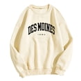 thumbnail image 4 of WEAIXIMIUNG Chandails en Molleton pour Enseignants École Primaire Femmes Décontracté Imprimé Lettre Col Rond Pull Sans Capuche Chandails en Molleton Manches Longues Automne Blouse 06, 4 of 5