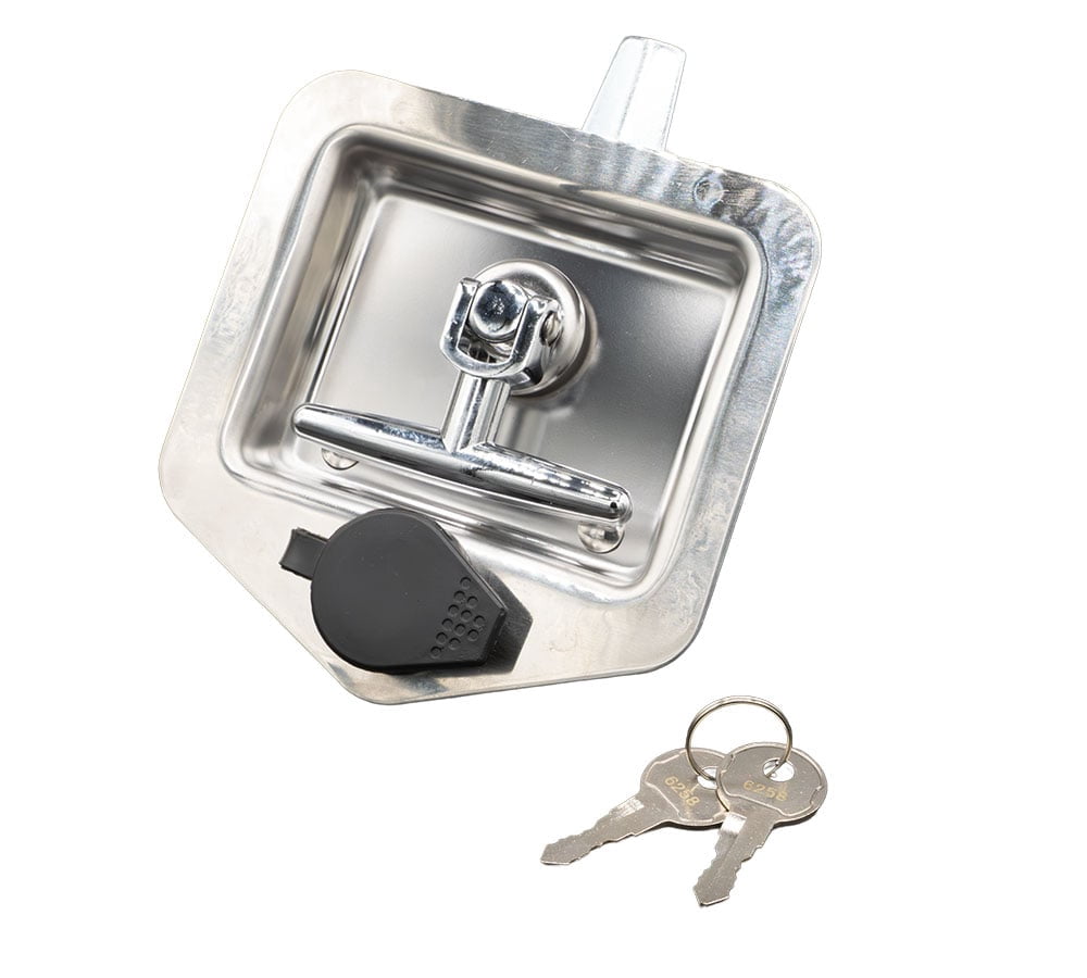 (8 Pack) T-handle Tool Box Lock Rv Door Latch with Two Keys Stainless Steel Polished NOT KEYED ALIKE