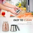 thumbnail image 5 of Bartans Manual Salt and Pepper Mill Grinder Set, Stainless Steel Blades Shakers for Kitchens 2 Pack, 5 of 8