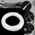 thumbnail image 4 of 10.94 Yards Plastic Welt Cord Upholstery Piping 3mm Translucent PVC Boning Modeling Stick Plastic Piping Cord for Sofa Chair Table Runner Mattress Curtain Decoration White, 4 of 5