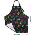 thumbnail image 3 of Cute Dog Apron with 2 Pockets and Adjustable Neck Waterproof Kitchen Cooking Dog Grooming Aprons for Women Men, 3 of 6