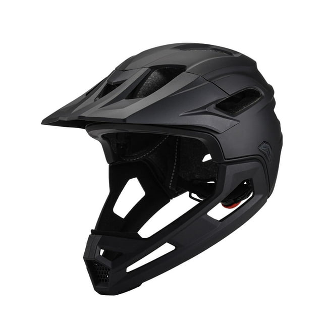 Casco de bicicleta de cara completa, accesorios para casco de bicicleta de montaña, sombrero de flujo de aire de descenso, casco de bicicleta negro