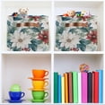 thumbnail image 6 of Storage Basket Christmas Flowers Foldable Canvas Laundry Baskets Bin Waterproof Inner Layer with Sturdy Handles for Toy Nursery Blanket Clothes 1 Pack, 6 of 7