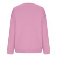 thumbnail image 5 of Lovskoo Sweatshirt for Women Trendy Casual Long Sleeve Round Neck Ladies Loose Sweatshirt Tops Blouse Pink, 5 of 5