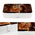 thumbnail image 4 of Christmas Pu Leather Jewelry Box Earring Organizer Travel Organizer with Removable Compartment Portable, 4 of 6