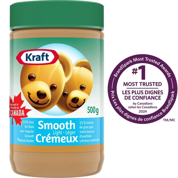 Beurre d'arachide léger crémeux de Kraft 500g